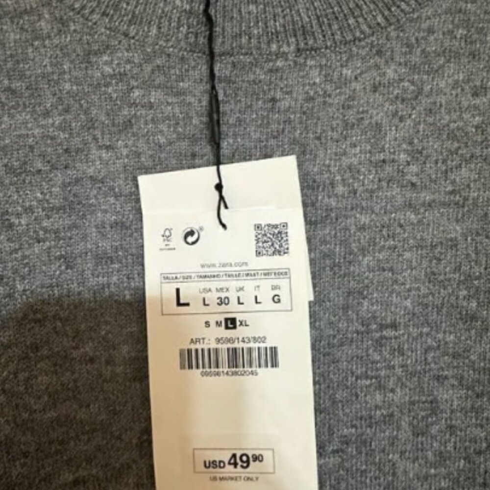 New! - Zara - Wool blend sweater - size L - Picture 5 of 5